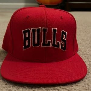 Mitchell & Ness NBA Chicago Bulls Adjustable Flat Brim Hat